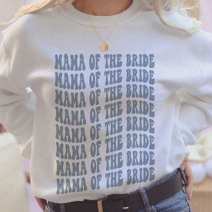 Sweatshirt Maman de la mariée Dusty Blue Matching Bridal Part