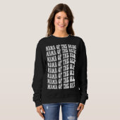 Sweatshirt Maman de la mariée White Matching Bridal Party (Devant entier)