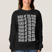 Sweatshirt Maman de la mariée White Matching Bridal Party (Devant)