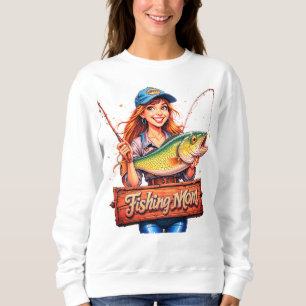 Sweatshirt Maman de la pêche
