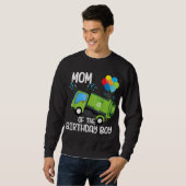 Sweatshirt Maman De L'Anniversaire Garbage Truck Birthday Par (Devant entier)