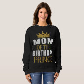 Sweatshirt Maman De L'Anniversaire Prince Boys Anniversaire P (Devant entier)