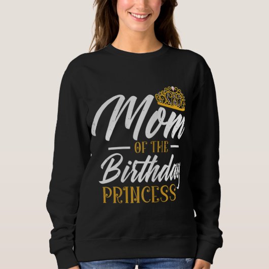 Sweatshirt Maman De L'Anniversaire Princesse Maman Reine Mama (Devant)