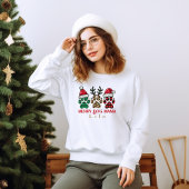 Sweatshirt maman de merry dog personnalisées de noël