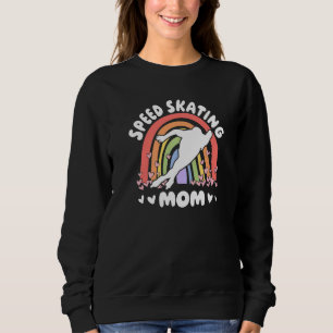 Sweatshirt Maman de patinage de vitesse 12 mai Mère patine de