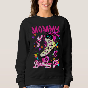 Sweatshirt Maman De Roller Roulé Coloré Patinage Chat Girl Ro