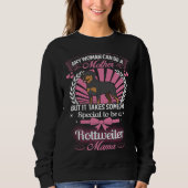 Sweatshirt Maman de rottweiler (Devant)