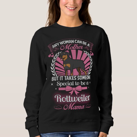 Sweatshirt Maman de rottweiler (Devant)