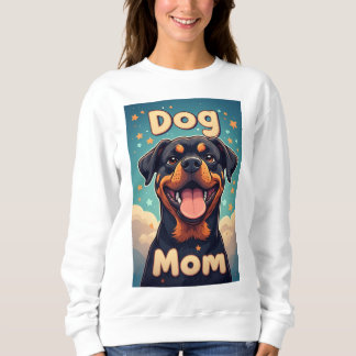 Sweatshirt Maman de Rottweiler Coloré