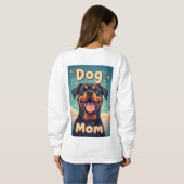 Sweatshirt Maman de Rottweiler Coloré (Dos entier)