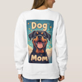 Sweatshirt Maman de Rottweiler Coloré (Dos)