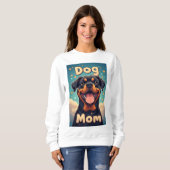 Sweatshirt Maman de Rottweiler Coloré (Devant entier)