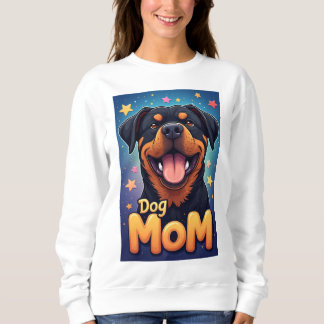 Sweatshirt Maman de Rottweiler souriant