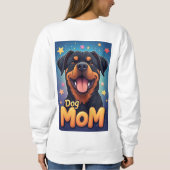 Sweatshirt Maman de Rottweiler souriant (Dos)