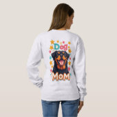 Sweatshirt Maman de Rottweiler souriant (Dos entier)
