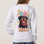 Sweatshirt Maman de Rottweiler souriant (Dos)