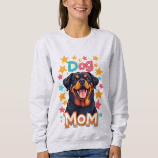 Sweatshirt Maman de Rottweiler souriant