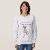 Sweatshirt Maman de Yorkshire Terrier la plus adorable du mon (Devant entier)