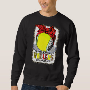 Sweatshirt Maman Des Deux Golf Tennis Busy Raising Ballers Ma