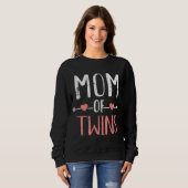 Sweatshirt Maman des jumeaux (Devant entier)