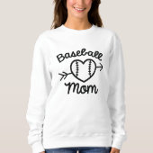 Sweatshirt Maman du baseball (Devant)