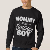 Sweatshirt Maman du garçon d'anniversaire fils correspondant (Devant)