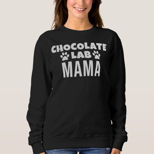 Sweatshirt Maman du laboratoire de chocolat (Devant)