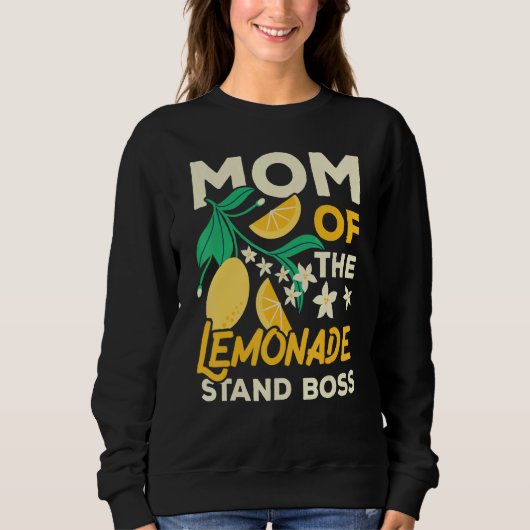 Sweatshirt Maman du patron du stand de limonade Citron   Frui (Devant)