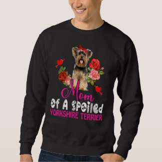 Sweatshirt Maman D'Un Yorkshire Gâté Terrier Cute Chien Bow T