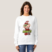 Sweatshirt Maman Elf - chandail de femme (Devant entier)