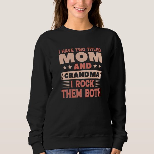 Sweatshirt Maman Et Grand-Maman (Devant)