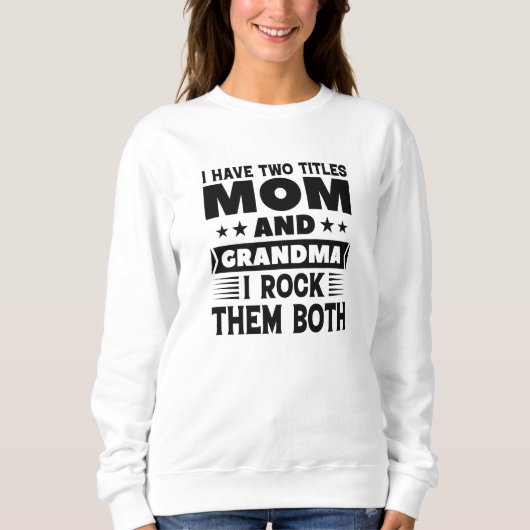 Sweatshirt Maman Et Grand-Maman (Devant)