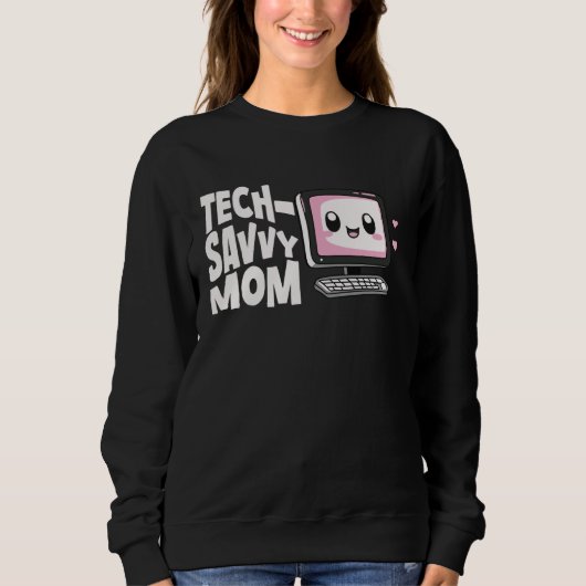 Sweatshirt Maman Experte en Informatique Technologie Femmes M (Devant)