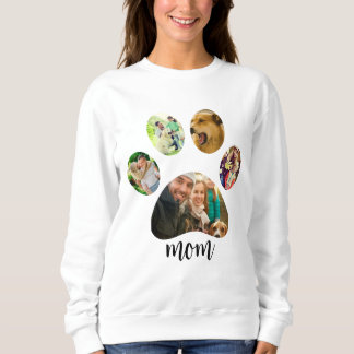 Sweatshirt Maman Fête des mères maman chien | Collage photo d