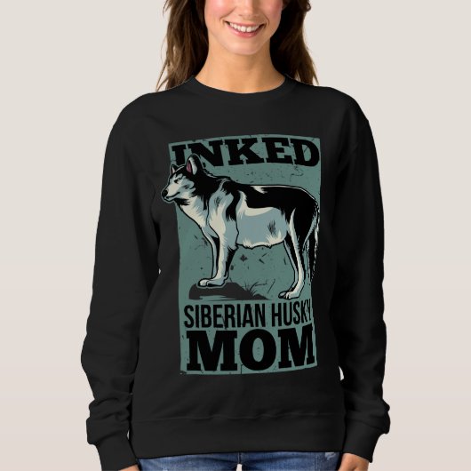 Sweatshirt Maman Husky Sibérienne Enked (Devant)