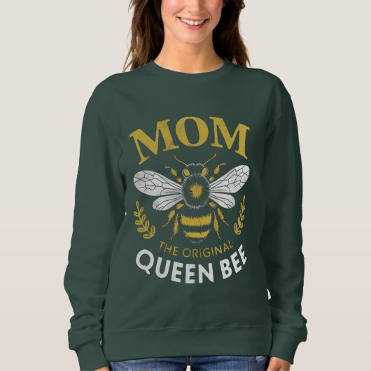 Sweatshirt Maman La Reine Bee (Devant)