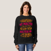 Sweatshirt Maman Maltaise folle (Devant entier)