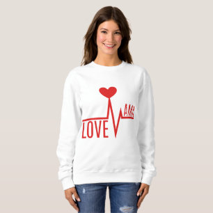 Sweatshirt maman maman maman amour pouls coeur