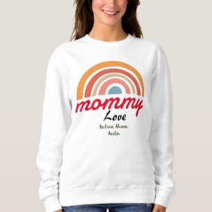 Sweatshirt maman maman maman maman nom enfant personnalisatio