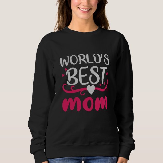 Sweatshirt Maman - Meilleure maman du monde (Devant)