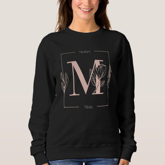 Sweatshirt Maman Mère Et Fleurs Femmes (Devant)