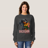 Sweatshirt Maman mignonne Dachshund (Devant entier)