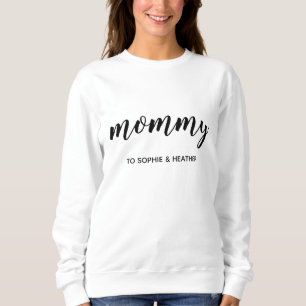 Sweatshirt Maman   Modern Mom Kids Noms de la fête des mères