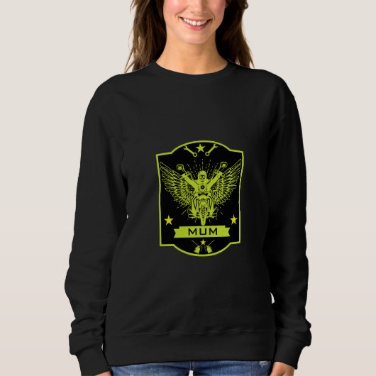 Sweatshirt Maman Motorbike Rider (Devant)