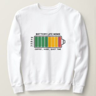 Sweatshirt Maman-O-Meter : Powered by Love & Coffee