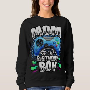 Sweatshirt Maman of the Birthday Boy Matching Video Gamer Bir