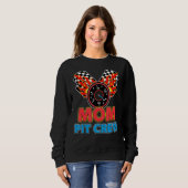 Sweatshirt Maman Pit Crew Car Racer Famille Matching Racem (Devant entier)