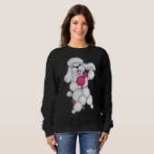 Sweatshirt Maman Poodles de chien (Devant entier)