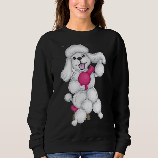 Sweatshirt Maman Poodles de chien (Devant)