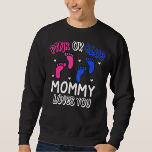 Sweatshirt Maman Rose Ou Bleue Vous Aime Empreintes Génétique